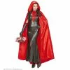 Satijnen Cape Met Kap Rood -Cosplay Winkel 00100 a