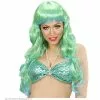 Pruik, Zeemeermin Groen/blauw