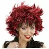 Pruik, Steamy Zwart/rood -Cosplay Winkel 04412 a