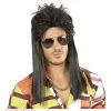 Pruik, Mullet 80's Zwart -Cosplay Winkel 04653 a