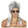 Pruik, Mullet 80's Grijs -Cosplay Winkel 04654 a