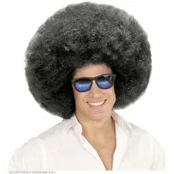 Pruik, Afro Extra Groot Zwart -Cosplay Winkel 04673 b