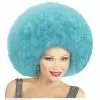 Pruik, Afro Extra Groot Azuur