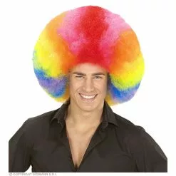 Pruik, Afro Extra Groot Meerkleurig -Cosplay Winkel 04684 b