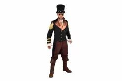 Steampunk Jas Zwart/bruin