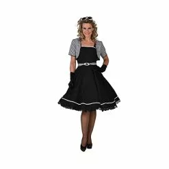 Rock'n Roll Jurkje Zwart/wit 220108