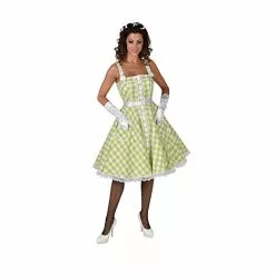 Rock'n Roll Jurkje Groen/wit 220110