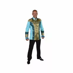 Carnavalsjas Heren Turquoise/goud