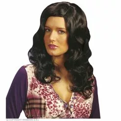 Pruik, Brandy Zwart -Cosplay Winkel B0916 b