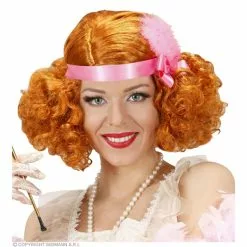 Pruik Burlesque Rood