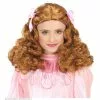 Pruik, Prinses Bruin Met Lint -Cosplay Winkel G0655 a