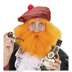 Pruik, Schot Met Baard, Wenkbrouwen En Muts