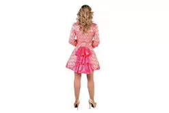 Jasje Luxe Brokaat Roze -Cosplay Winkel brocaat jas roze achterkant 218190