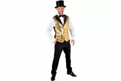 Disco Gilet Pailletten Goud